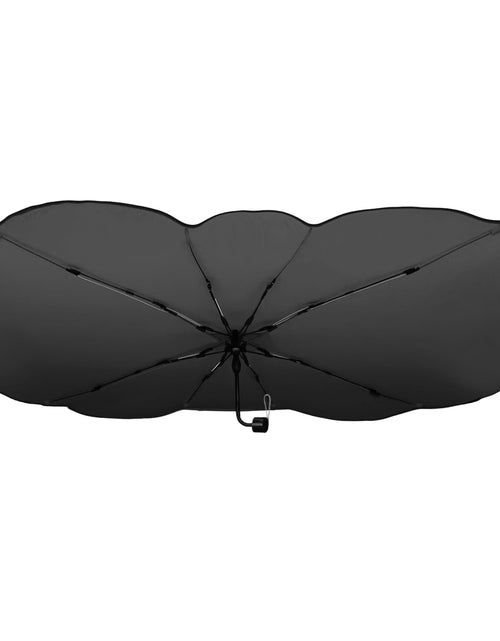 Load image into Gallery viewer, 57x33In Foldable Car Sun Umbrella Universal Sun Blocker Shield Shade Silver Titanium Sun Protector with Carry Bag for Car Truck SUV
