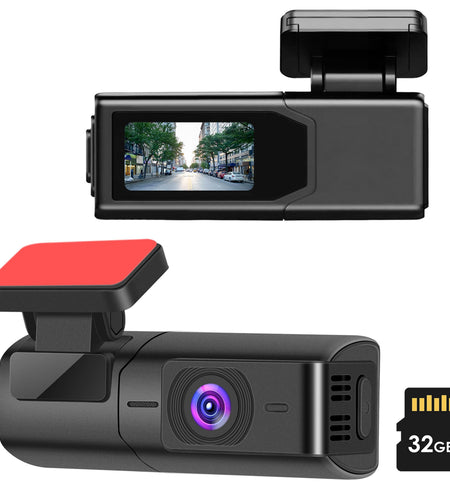 2K HD Dash Cam, IPS Screen, Night Vision, 32GB Card, WiFi, 140� Wide Angle