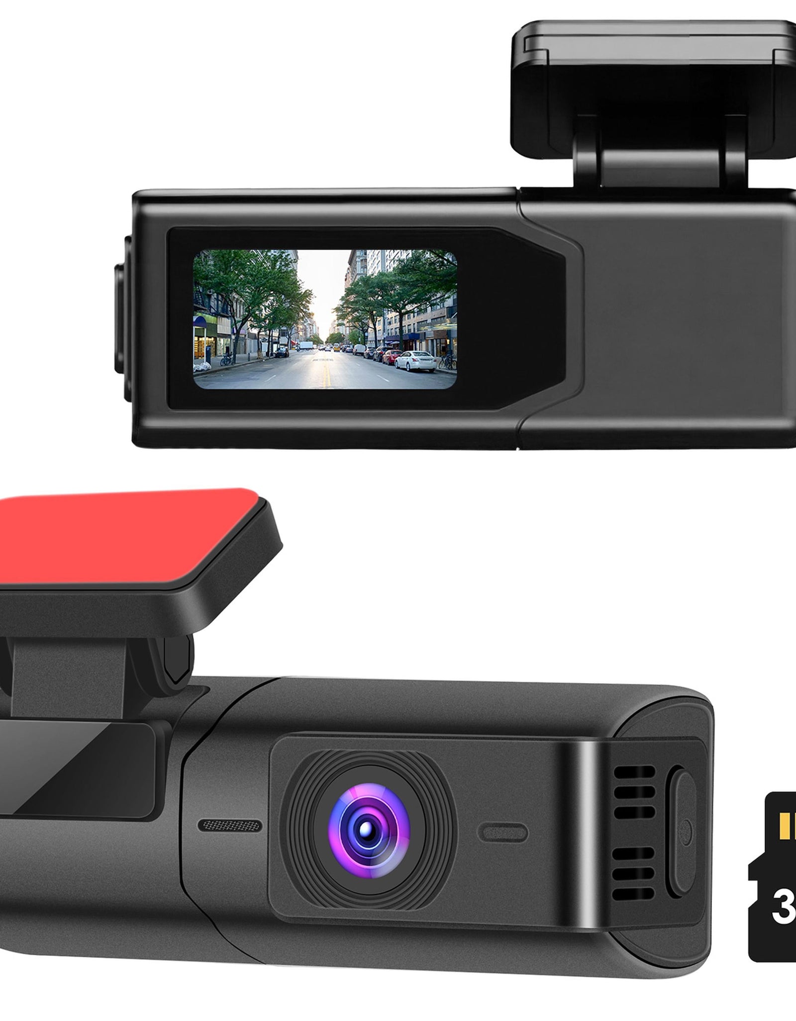 2K HD Dash Cam, IPS Screen, Night Vision, 32GB Card, WiFi, 140� Wide Angle