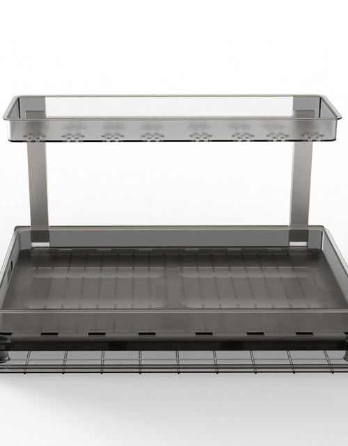 Load image into Gallery viewer, 2-Tier Pull Out Under Sink Organizer Cabinet Organizer With Sliding Drawer Tray L-Shaped Slide Out Storage Shelves For Bathroom Kitchen Cabinet

