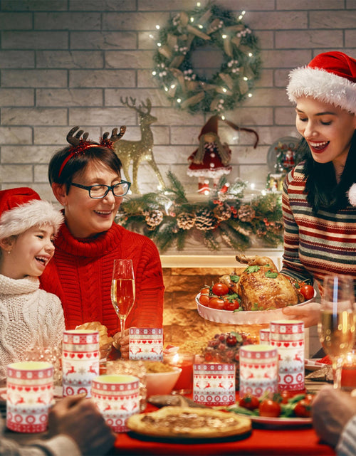 Load image into Gallery viewer, 3-Pack Christmas Flameless LED Candles, Deer Flickering Lights with Timer, Remote
