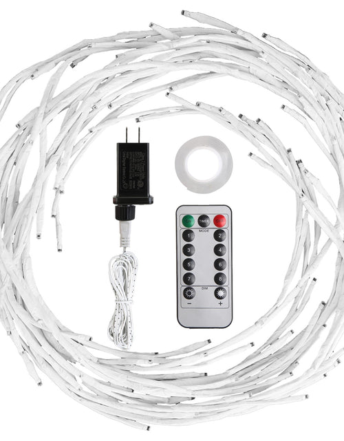 Load image into Gallery viewer, Lighted Birch Garland, 7.87FT, 144 LEDs, 8 Modes, Timer, IP45 Waterproof
