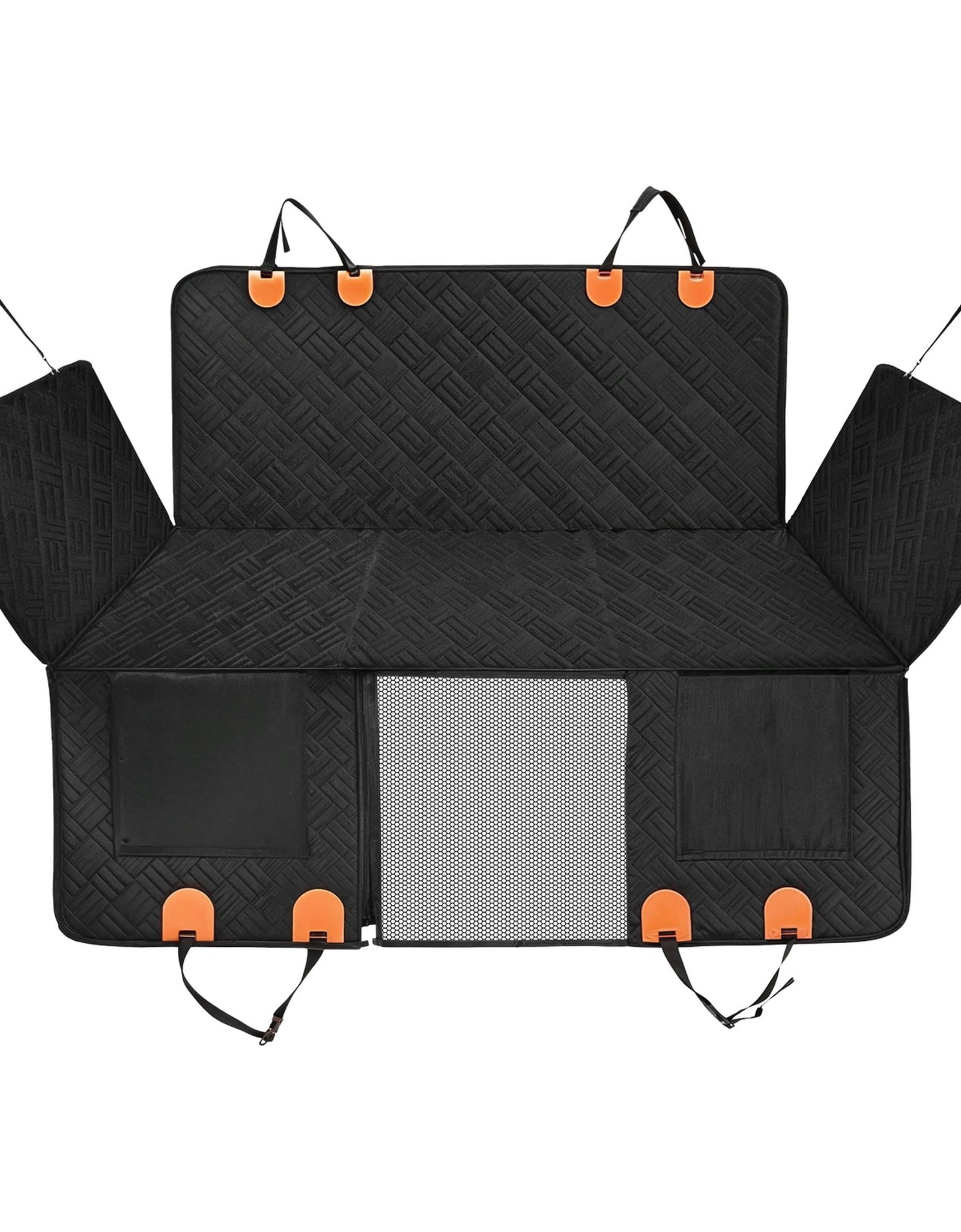 Dog Car Seat Cover, Waterproof Hammock, Non-Slip, Scratchproof, Mesh Window