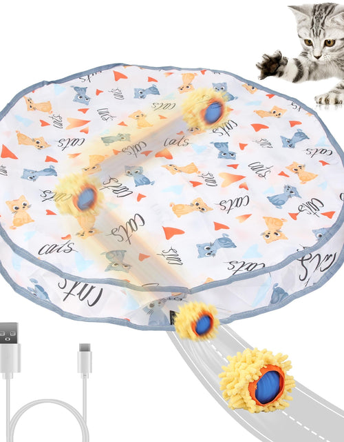 Load image into Gallery viewer, Rechargeable Cat Toy Ball Motion-Activated Rolling Mouse Game
