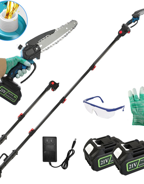 Load image into Gallery viewer, 2-in-1 8� Cordless Pole Saw &amp; Mini Chainsaw w/ 2�21V Batteries &amp; Extender
