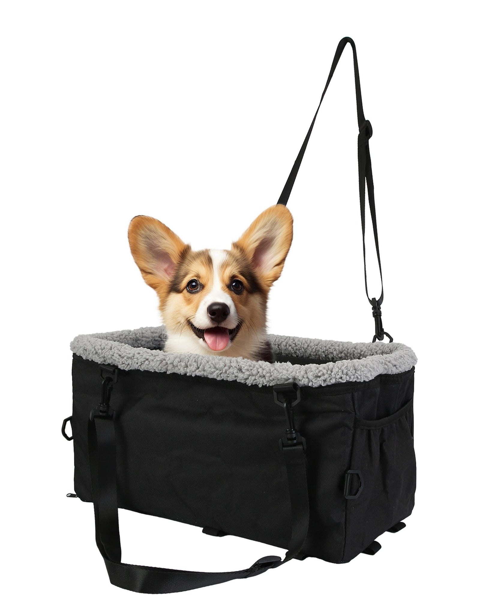 Small Dog Car Seat w/ Harness � Console Booster Seat up to 9LBS