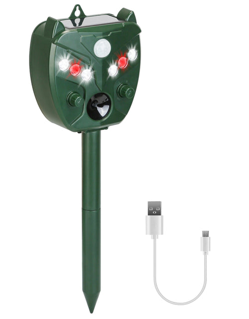 Load image into Gallery viewer, Ultrasonic Solar Animal Repeller w/ 5 Modes � Snake Squirrel Bird Dog Cat

