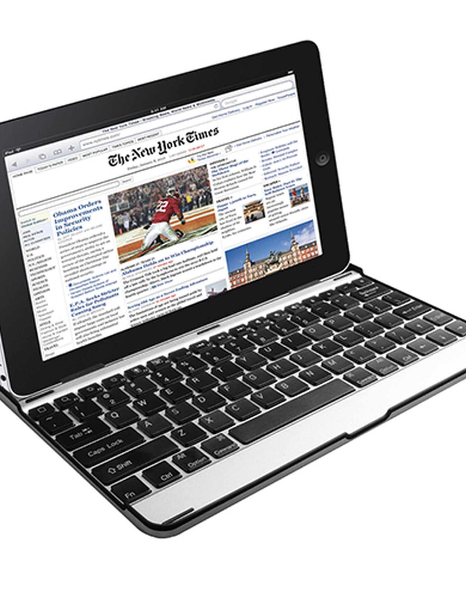 Aluminum alloy cover, Silver and black, Wireless keyboard,