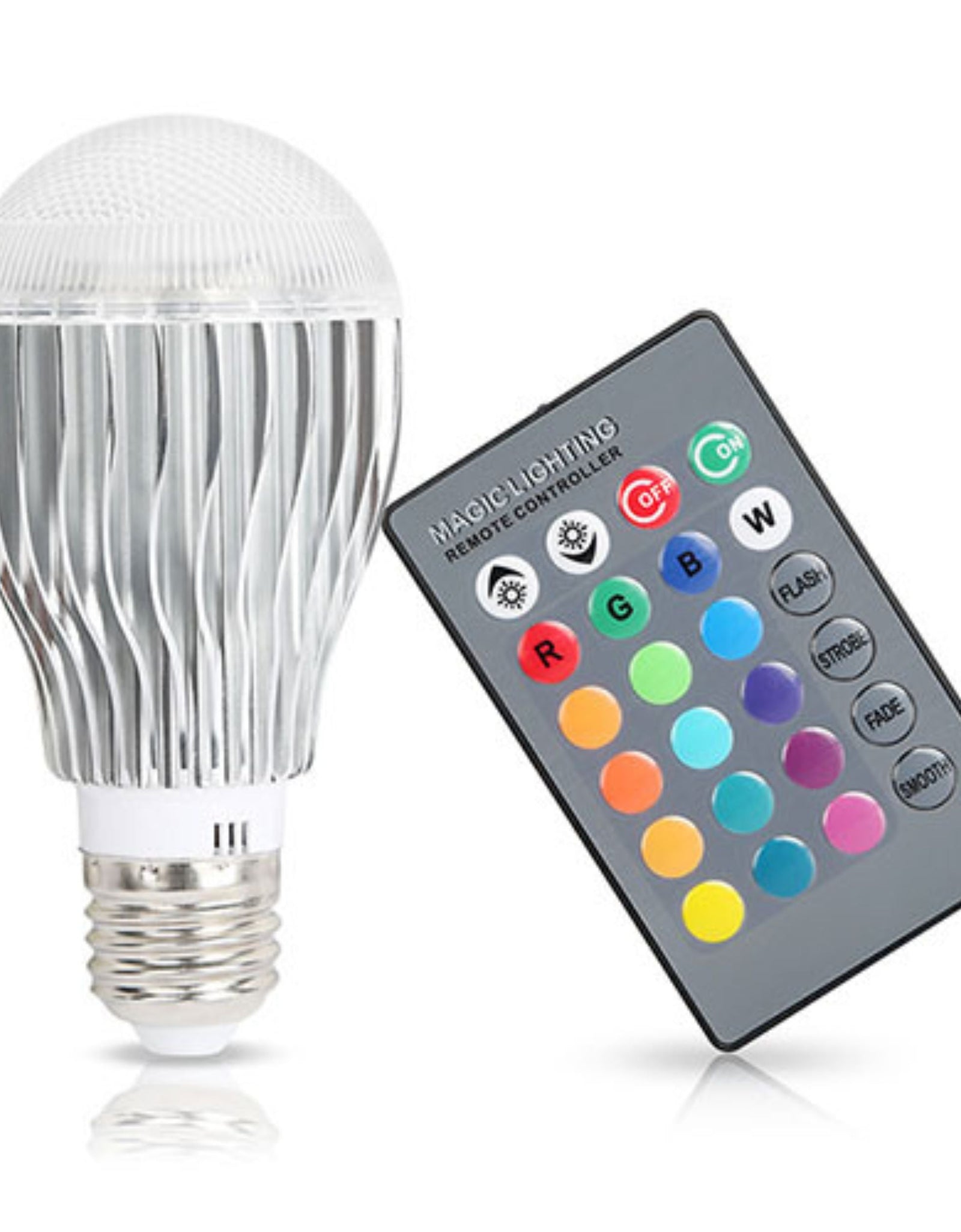 16-Color LED Bulb Set with Remote Control - Perfect for Mood Lighting