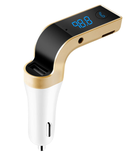 Car FM Transmitter USB Charger Hands-free Call MP3 Player TF Card Aux-in LCD Display