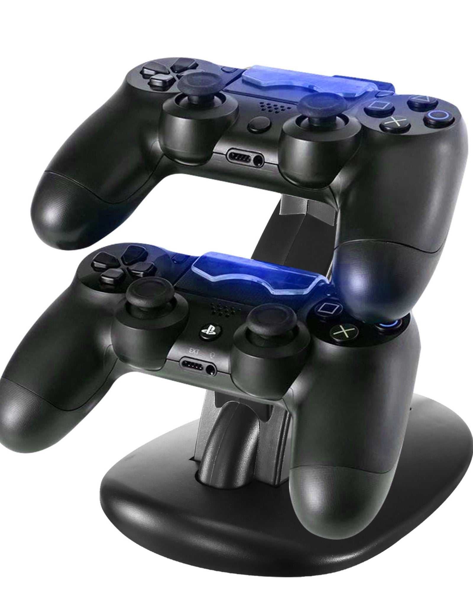 Charging Dock Station Dual Micro USB Charger Stand For PS4 Pro/PS4 Slim Gamepad Controller Handle Charging Station w/ Blue Indicator Game Lovers