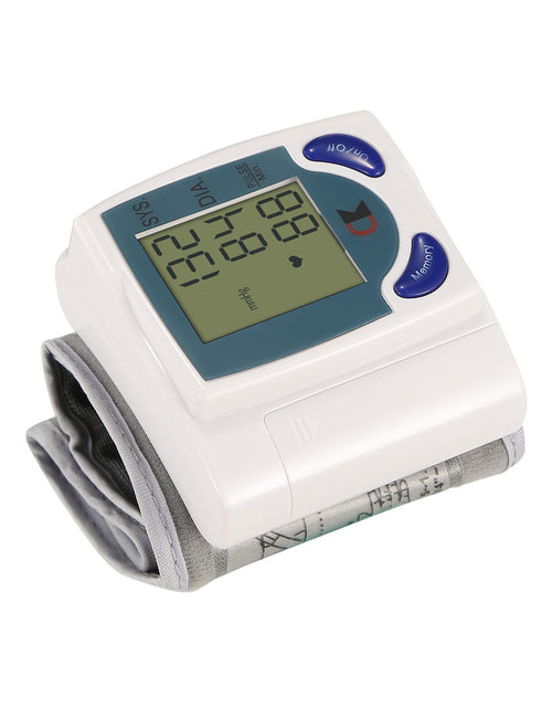 Load image into Gallery viewer, Blood Pressure Monitor Wrist Digital High Blood Pressure Cuff Heartbeat Tester w/ 60 Reading Memory 1.8 Inches LCD Screen Storage Box
