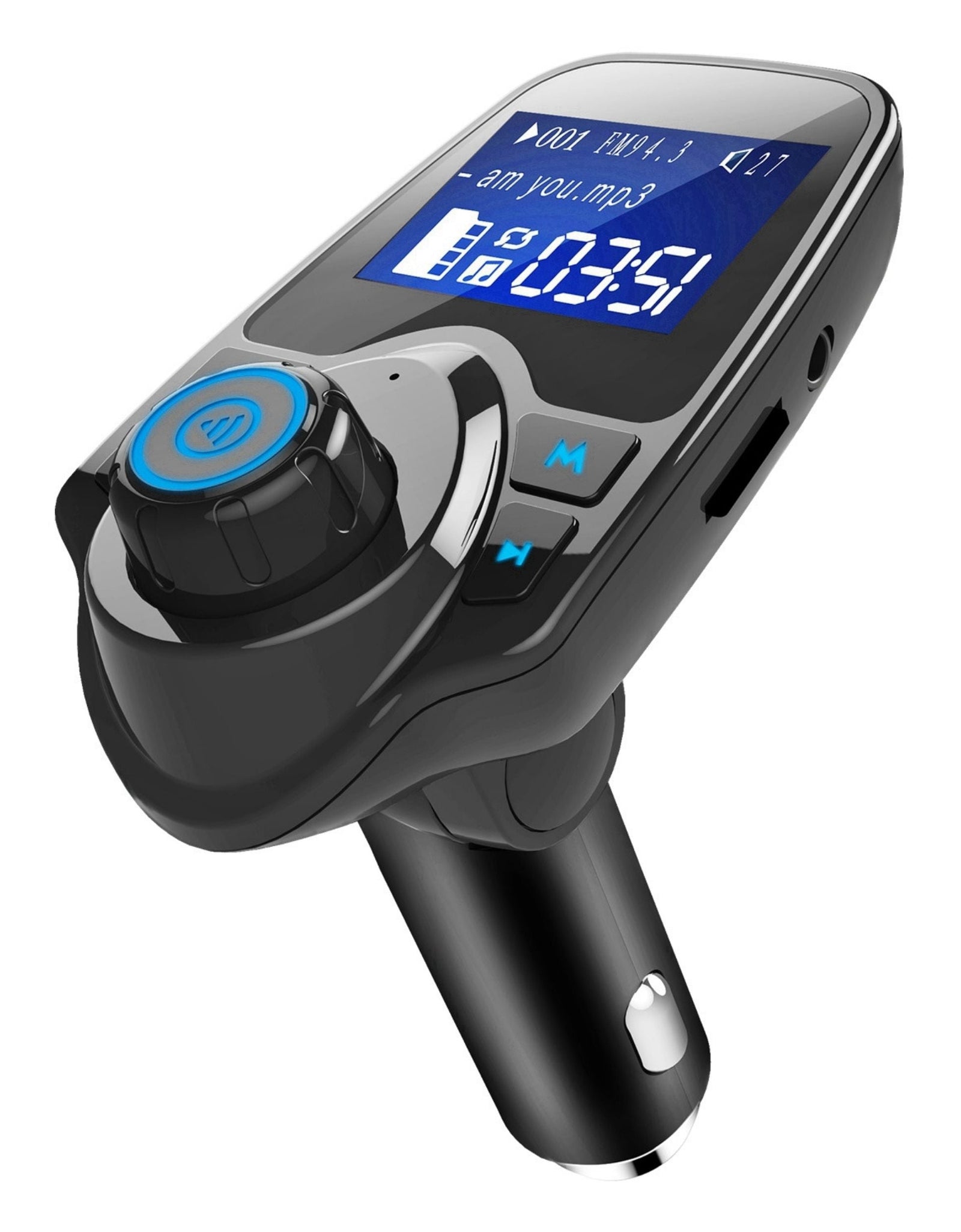 Car FM Transmitter MP3 Player + Hand-Free Call + USB Charger + AUX Input + TF Card + USB Flash Drive