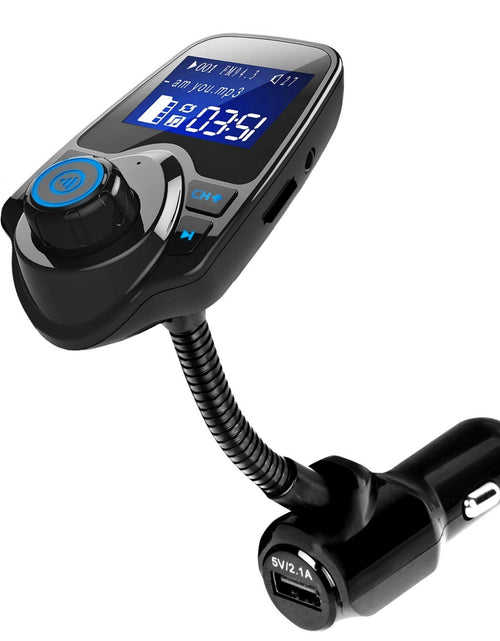 Load image into Gallery viewer, Car Wireless FM Transmitter - Fast USB Charge, Hands-free Call, MP3 Player, AUX Input

