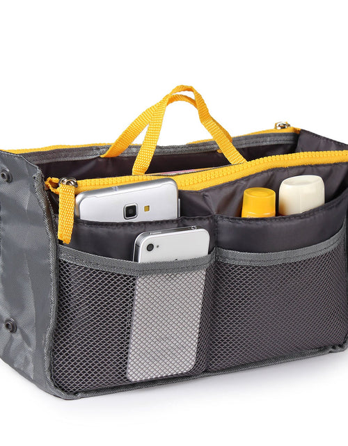 Load image into Gallery viewer, Women Lady Travel Insert Handbag Organiser Makeup Bags Toiletry Purse Liner w/Hand Strap
