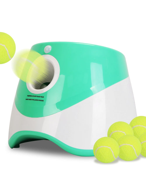 Load image into Gallery viewer, Automatic Dog Ball Launcher, Interactive Fetch, 6 Balls, Adjustable Distance for Small/Medium Dogs
