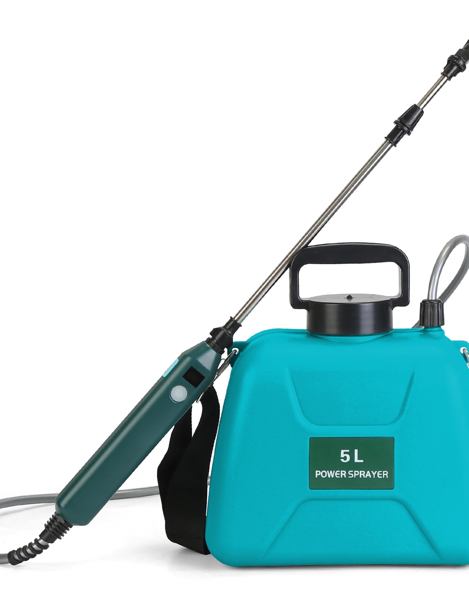 5L Electric Garden Sprayer, Rechargeable, Telescopic Wand, 3 Nozzles
