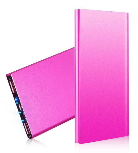20K mAh Ultra-thin Power Bank: Dual USB, Phone Charger