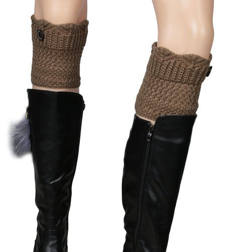 Women Winter Crochet Knit Leg Warmers
