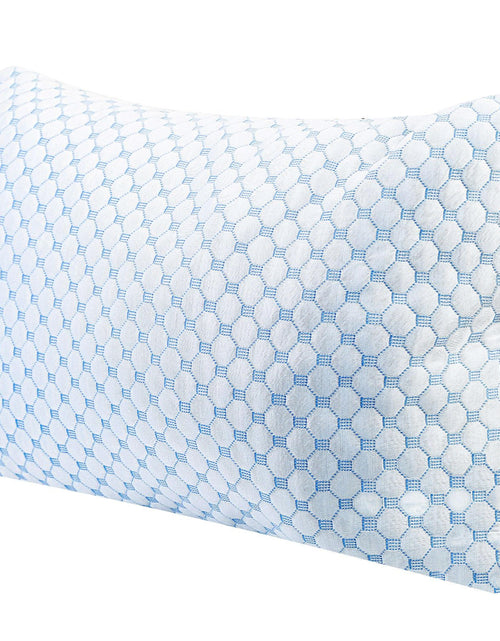 Load image into Gallery viewer, Cooling Memory Foam Pillow Ventilated Soft Bed Pillow w/ Cooling Gel Infused Memory Foam Heat Moisture Reducing Cooling Fiber Breathable Machine Washa
