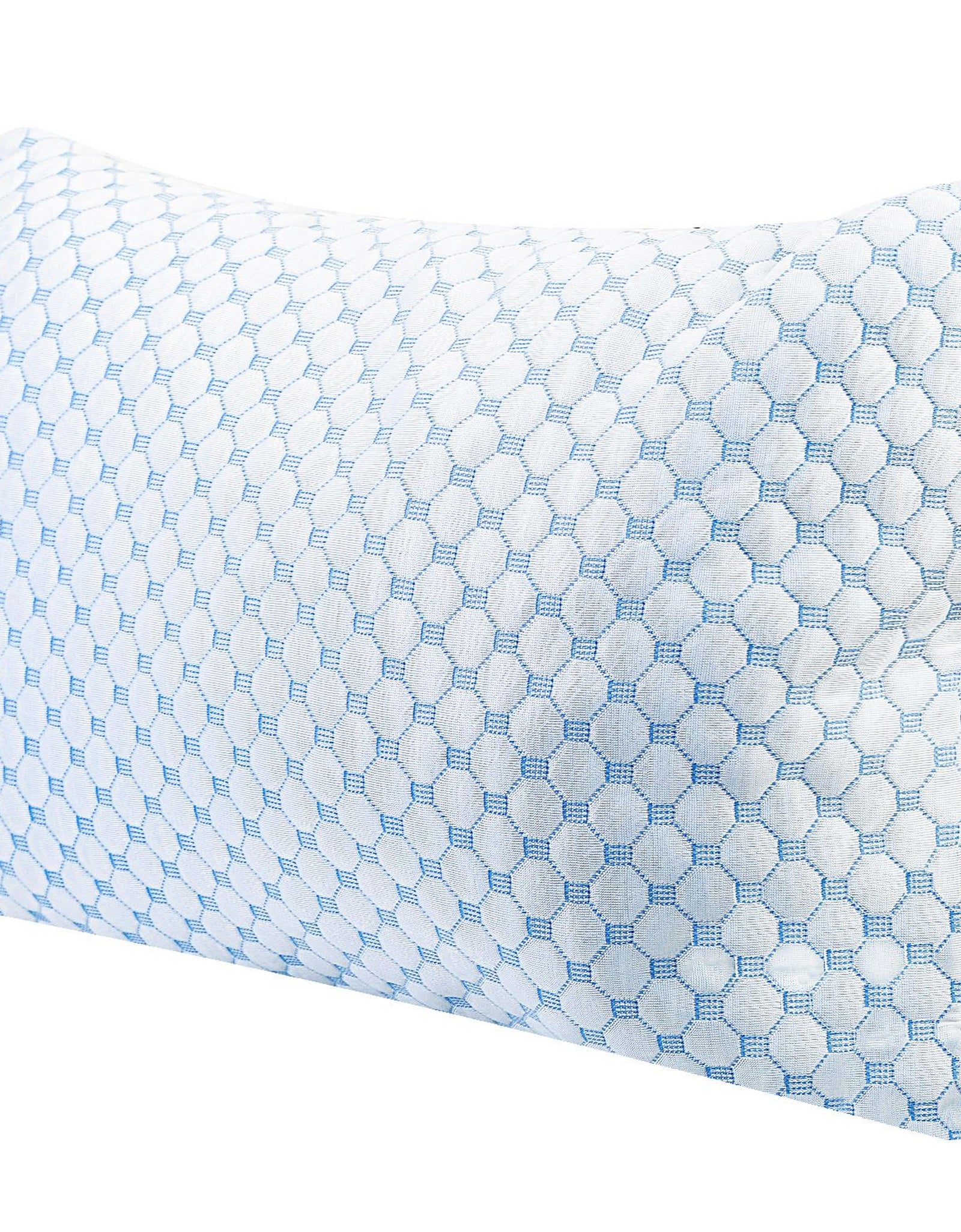 Cooling Memory Foam Pillow Ventilated Soft Bed Pillow w/ Cooling Gel Infused Memory Foam Heat Moisture Reducing Cooling Fiber Breathable Machine Washa