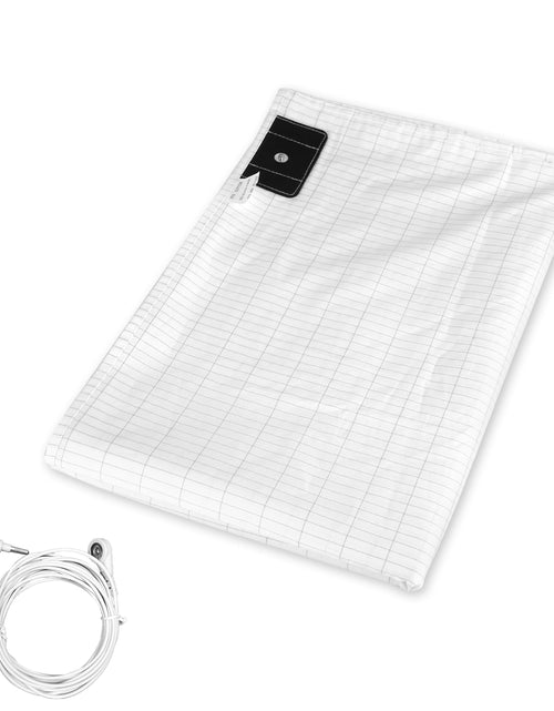 Load image into Gallery viewer, King Size Grounding Sheet 95% Cotton 5% Silver w/ 15FT Cord for Sleep
