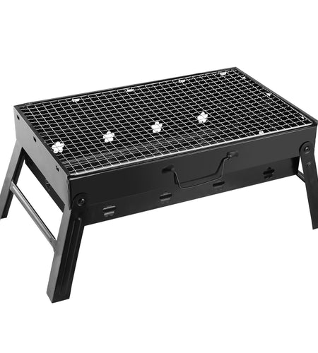 Portable BBQ Grill, Foldable, Lightweight Smoker for Camping, Picnics, Garden Grilling.