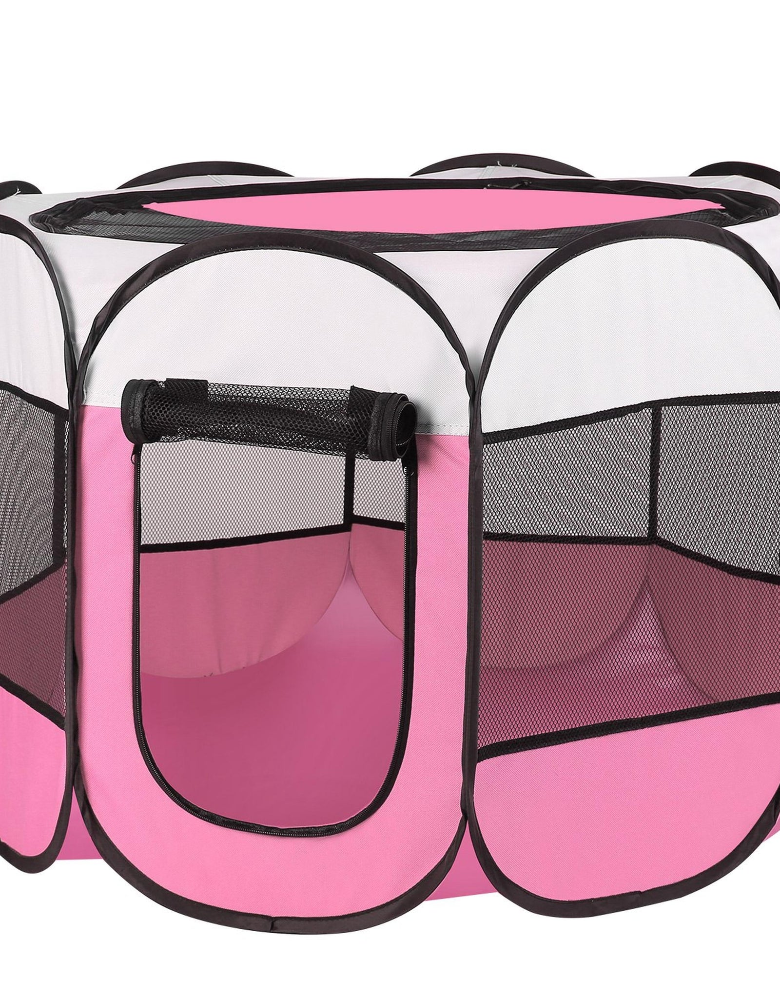 Portable Foldable Pet Tent Exercise Pen Kennel Removable Zipper Top and Bottom Water Resistant Indoor Outdoor Use For Dogs Cats Other Pets