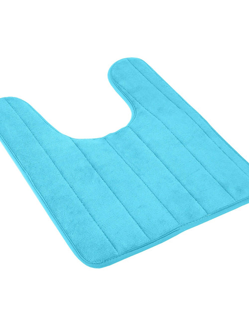 Load image into Gallery viewer, U Shaped Bathroom Rugs Contour Non-slip Toilet Mat Absorbent Cozy Velvet Floor Mat 23.62 x 19.69in
