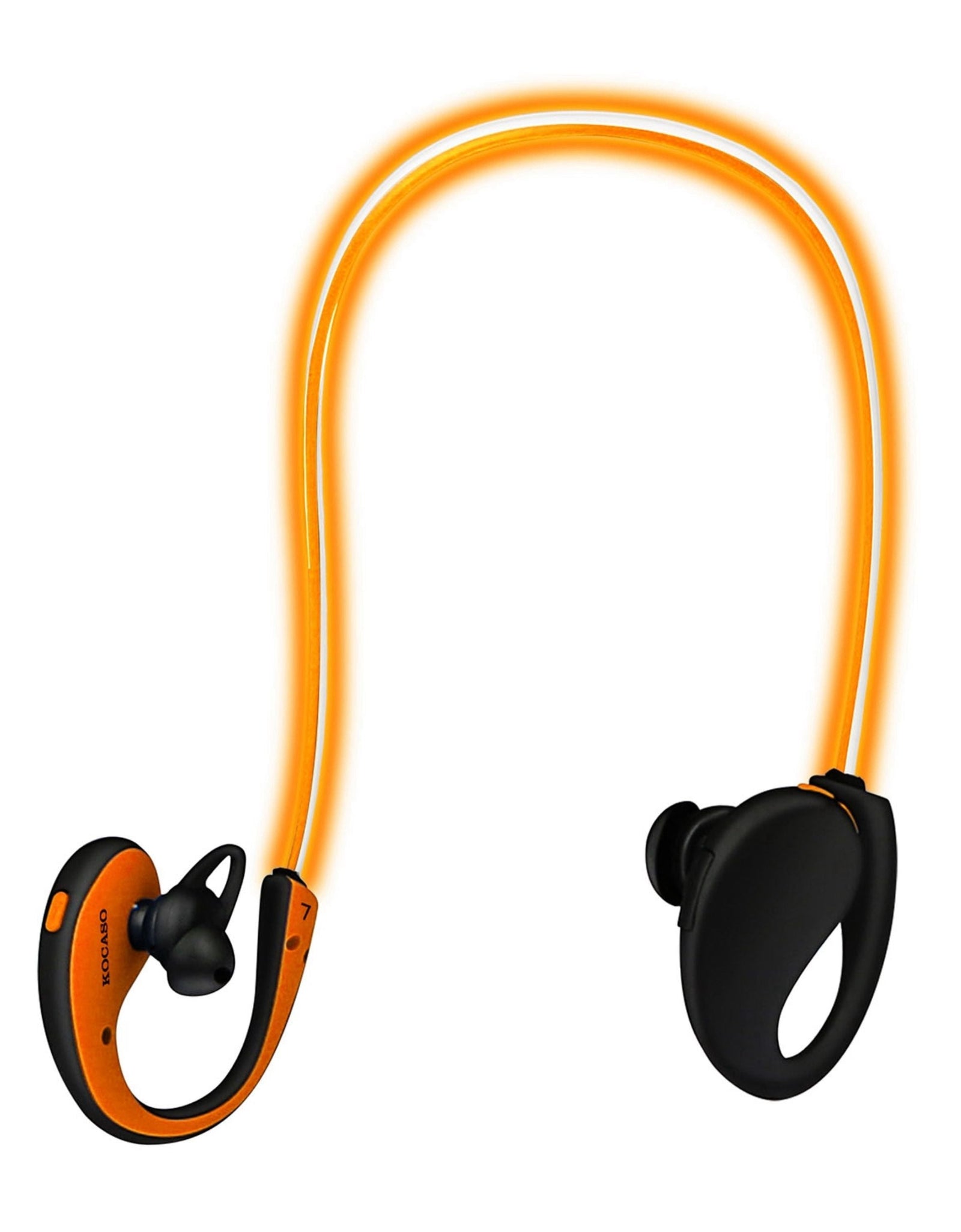 Wireless Neckband Earphones V4.1 HD Stereo Sweat-proof Headphones with LED Light Mic - 8Hrs Work, Running - 1 Pack