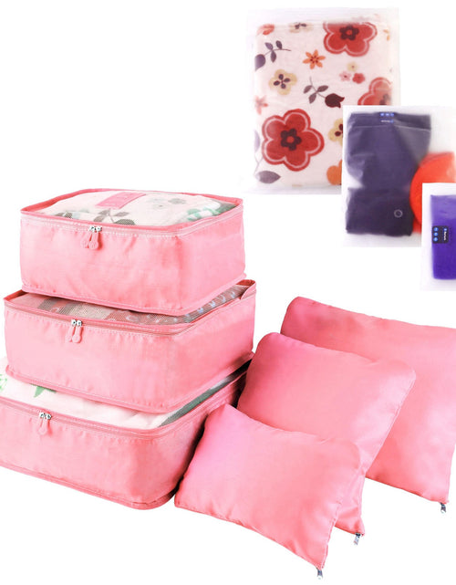 Load image into Gallery viewer, 9Pcs Clothes Storage Bags Water-Resistant Travel Luggage Organizer Clothing Packing Cubes for Blouse Hosiery Stocking Underwear
