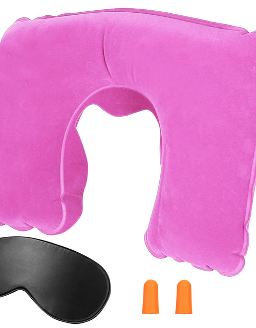 Load image into Gallery viewer, Travel Pillow Inflatable U Shape Neck Pillow Neck Support Head Rest Office Nap Car Airplane Cushion

