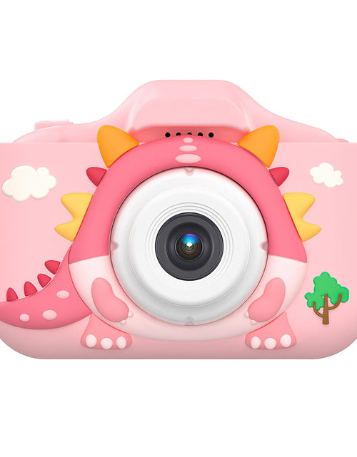 Load image into Gallery viewer, Dinosaur Kids Selfie Camera, 48MP 1080P HD, Cartoon Case, 32GB Card for Ages 6+
