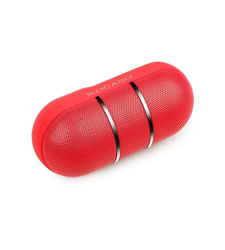 Ultra-Portable Rainbow LED Wireless Speaker - Red
