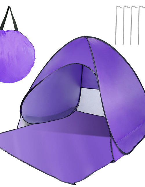 Load image into Gallery viewer, Pop Up Beach Tent Sun Shade Shelter Anti-UV Automatic Waterproof Tent Canopy for 2/3 Man w/ Net Window Storage Bag for Outdoor Beach Camping Fishing P
