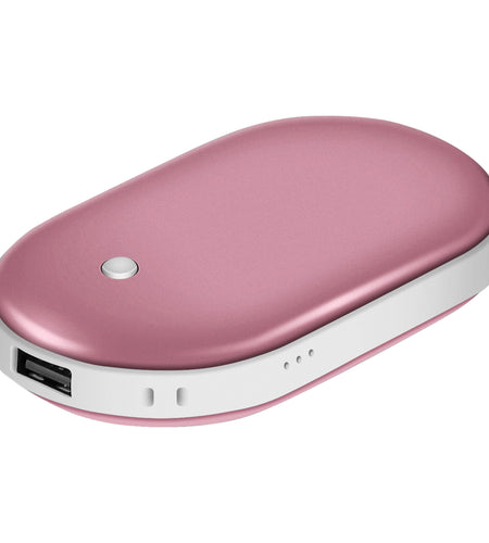 5000mAh Portable Hand Warmer & Power Bank - Rechargeable, Double-Sided Heating, Pocket Size