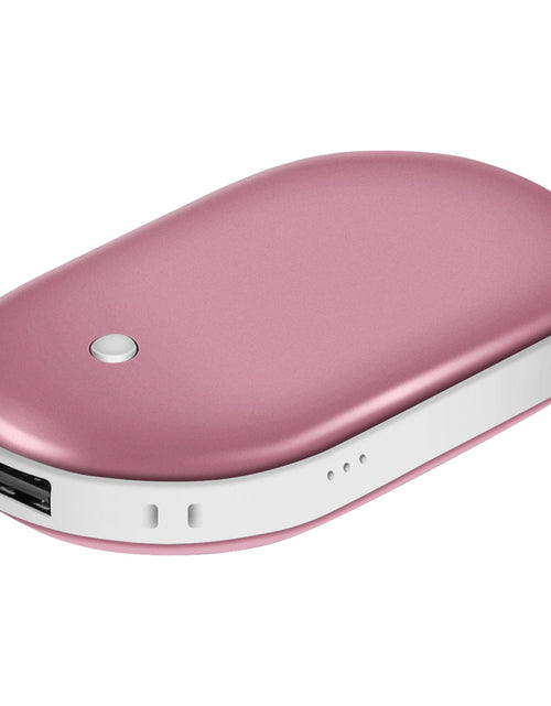 Load image into Gallery viewer, 5000mAh Portable Hand Warmer &amp; Power Bank - Rechargeable, Double-Sided Heating, Pocket Size
