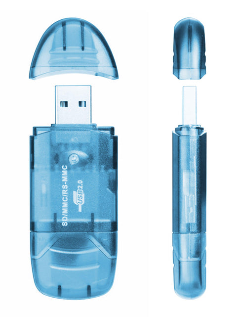 Load image into Gallery viewer, Memory Card Reader USB 2.0 480Mbps High Speed Card Reader Adapter for SD Card
