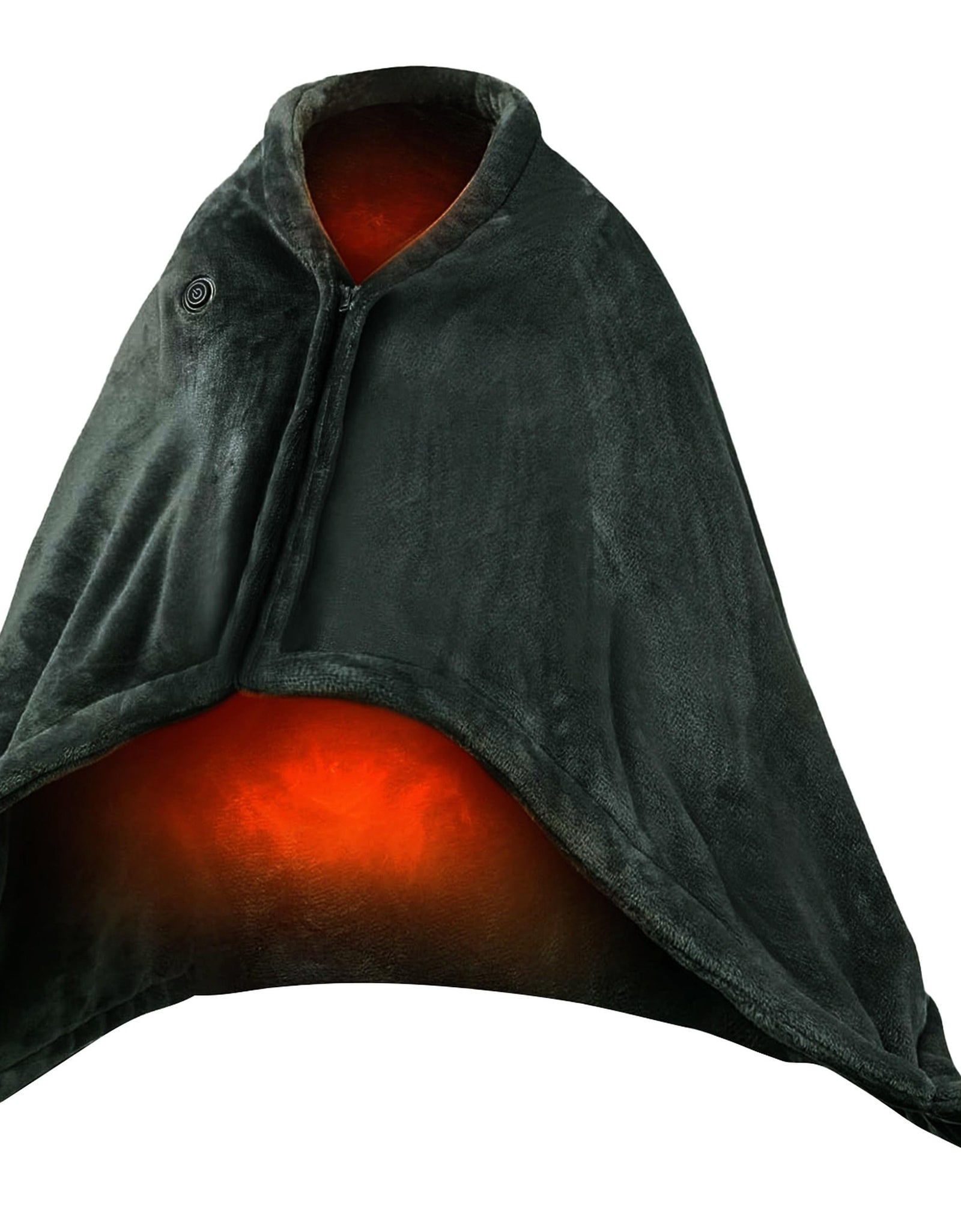USB Heated Blanket, Electric Poncho Shawl, Washable, 59x31in, for Home/Office