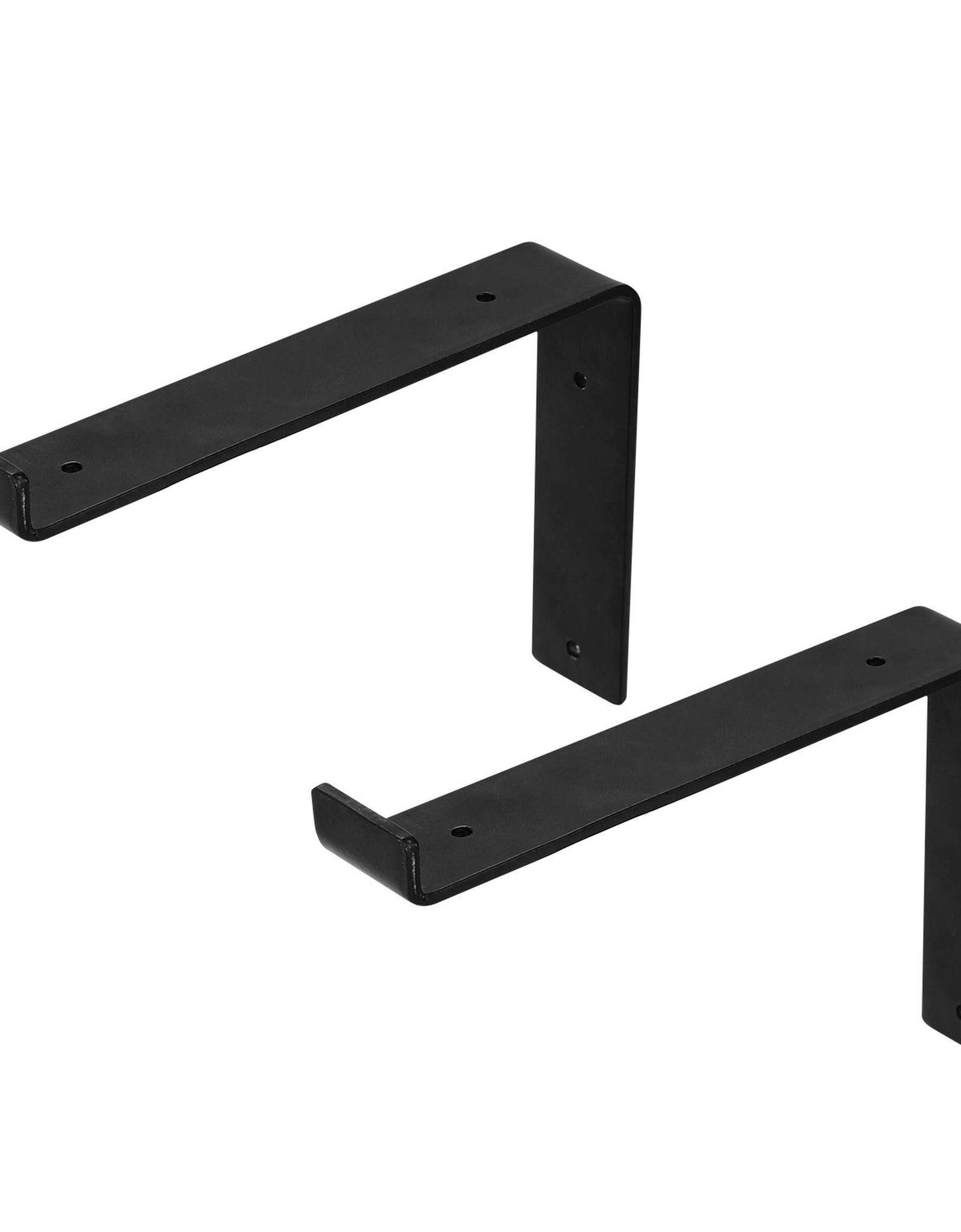 2Pack Wall Mounted Shelf Bracket Heavy Duty L-Shaped Metal Shelf Bracket Rack Support with Screws Set