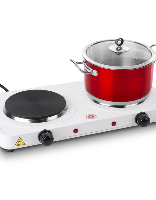 Load image into Gallery viewer, Portable Dual Electric Burner - 2000W, 5 Gear Temperature Control

