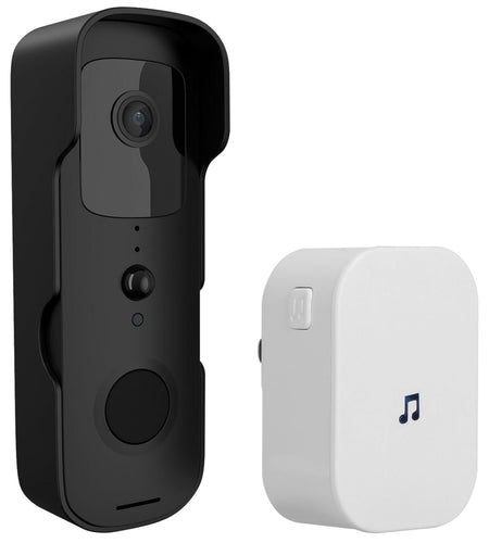Wireless Smart Wi-Fi Video Doorbell Security Phone Doorbell Intercom Camera Two Way Audio Night Vision Compatible with Alexa Google Assistant