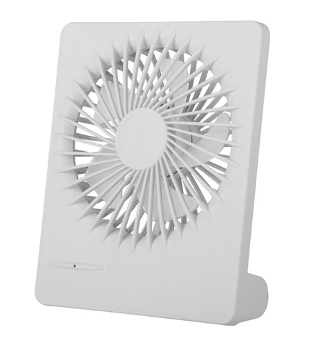 USB Rechargeable Desk Fan - Quiet, 5 Blades, 3 Speeds - Perfect for Bedroom or Office