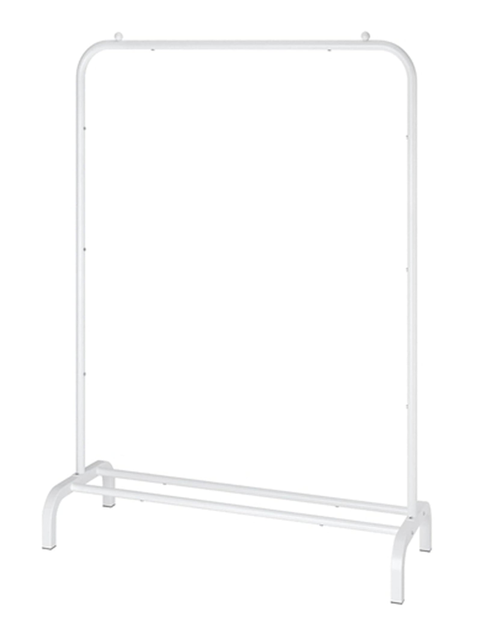 33lbs Loading Garment Racks Freestanding Clothing Racks Clothes Rack Stands Organizer with Bottom Shelf for Dormitory Home