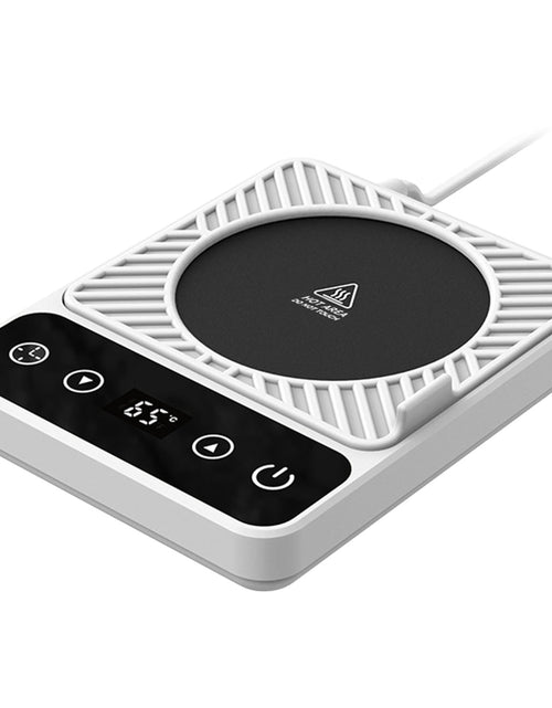 Load image into Gallery viewer, Desktop Electric Mug Warmer Auto Shut Off Timer Setting 6 Temperature Levels Cup Warmer for Milk Tea Cup Heating Plate
