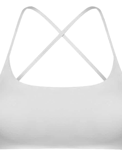 Load image into Gallery viewer, Women Cross Back Sports Bra, Open Back, Thin Straps, Low Impact
