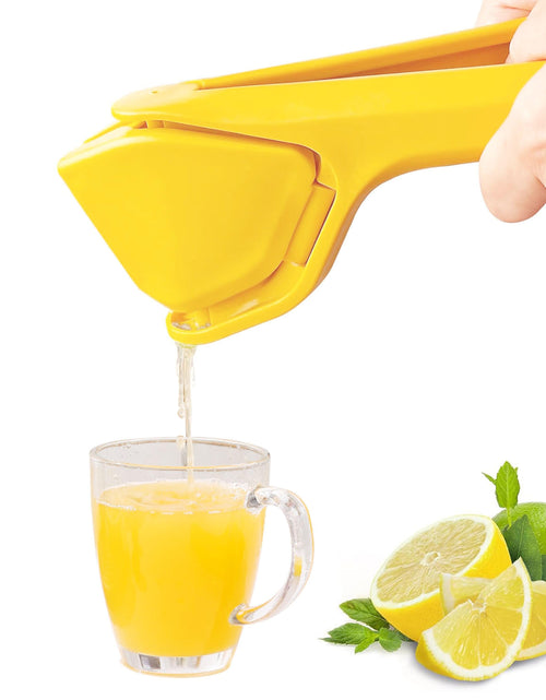 Load image into Gallery viewer, Manual Lemon Squeezer Fold Flat Design Effortless Hand Lemon Juicer Squeezer Manual Citrus Juicer with Sideways Pivot Increase Leverage Reduce Effort
