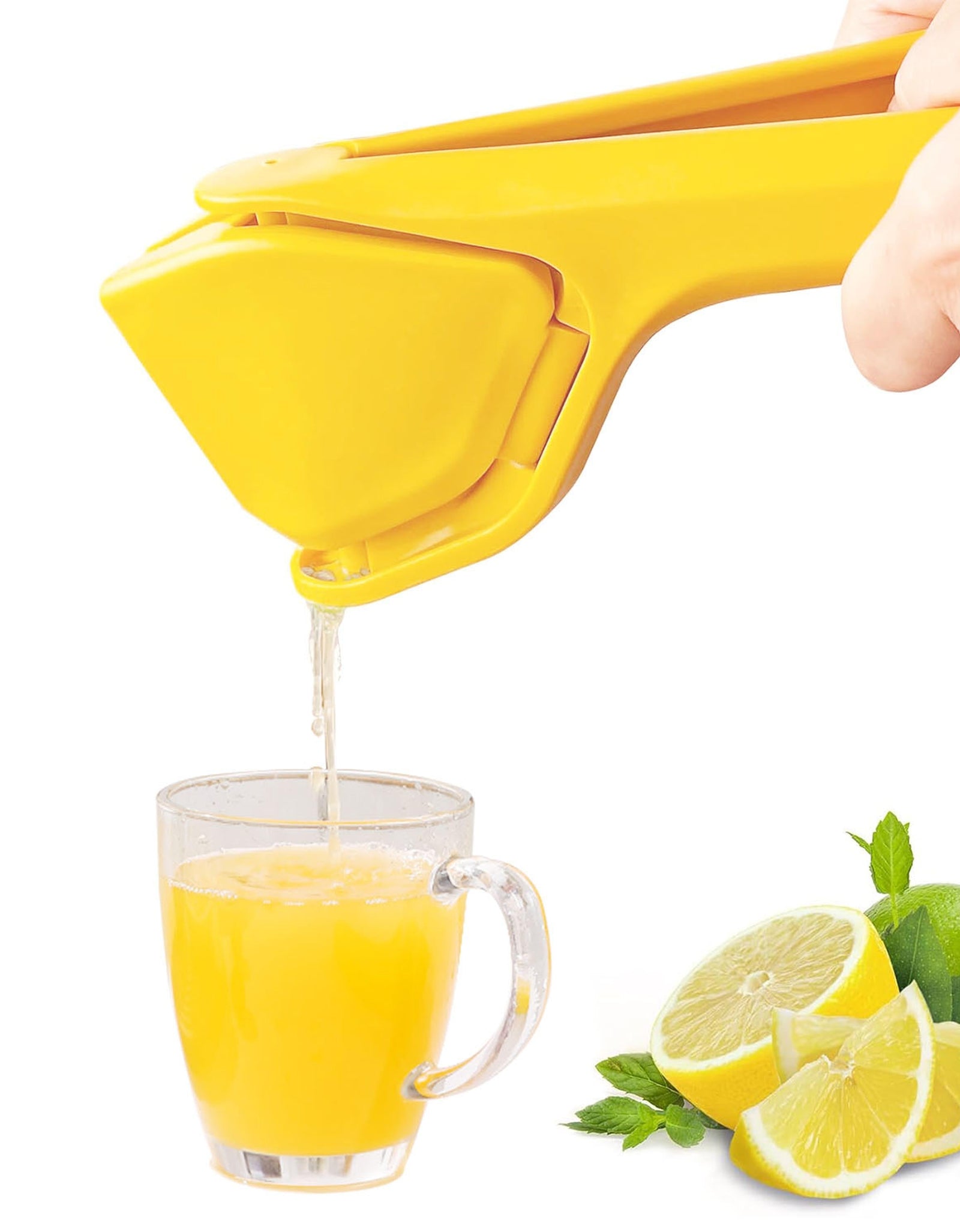Manual Lemon Squeezer Fold Flat Design Effortless Hand Lemon Juicer Squeezer Manual Citrus Juicer with Sideways Pivot Increase Leverage Reduce Effort