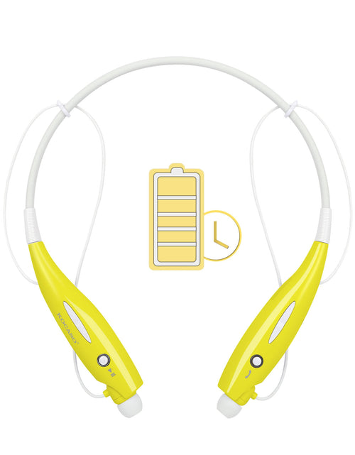 Load image into Gallery viewer, KOCASO Wireless Sports Stereo Hands Free Headset for Phone and Tablet in Yellow
