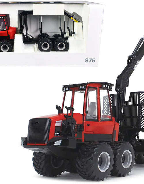 Load image into Gallery viewer, Komatsu 875.1 Forwarder Red and Black 1/32 Diecast Model by First Gear
